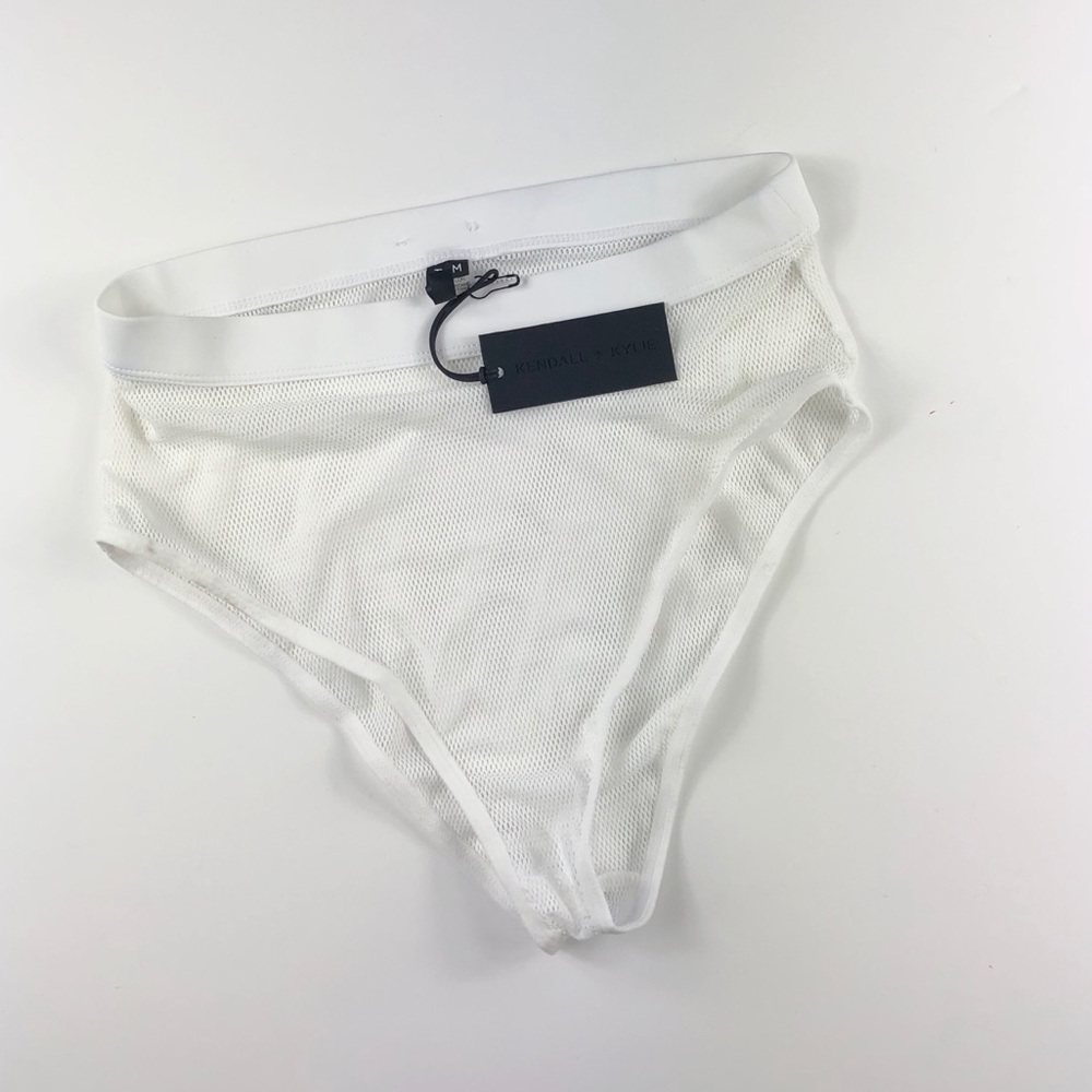 Kendal + Kylie White Women’s Swim Bottom Cover-Up